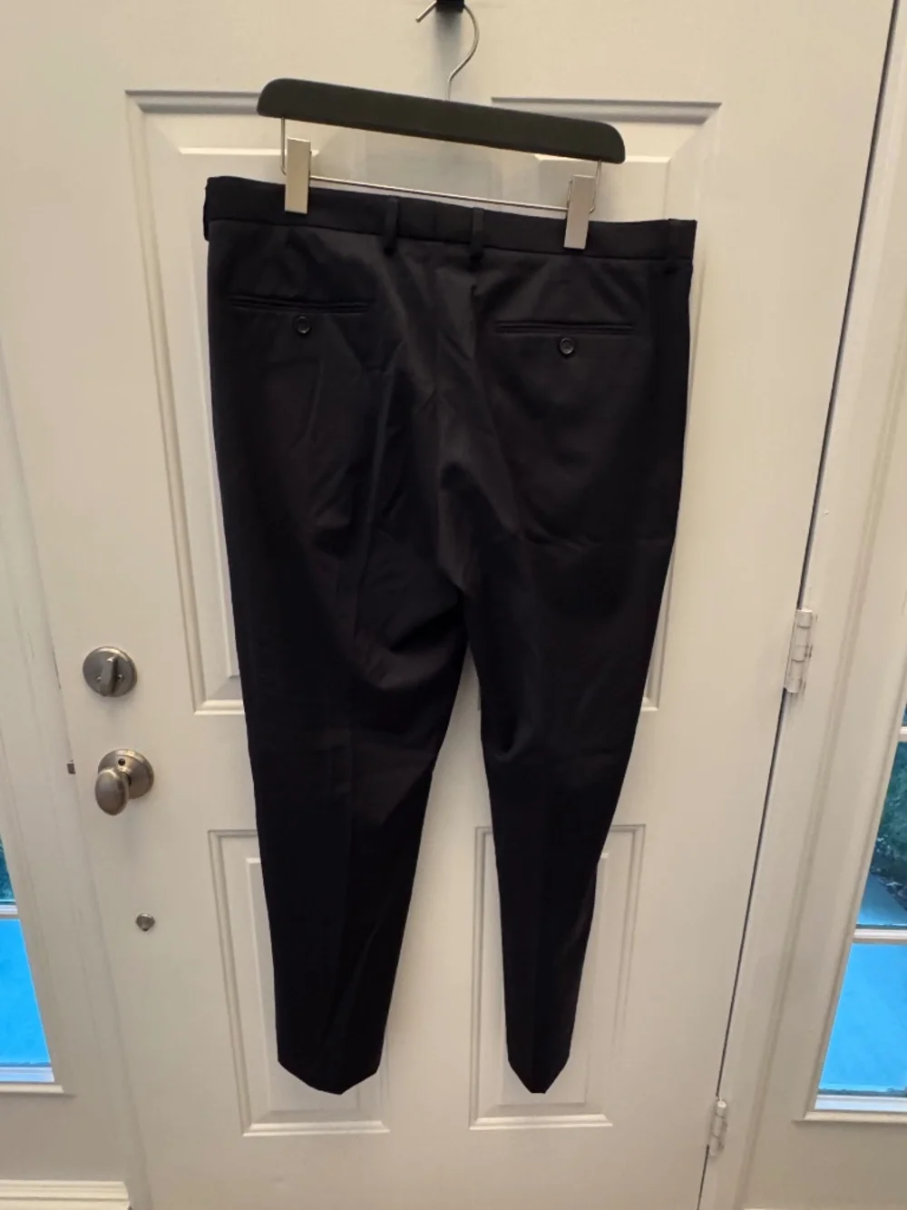 J.Crew Men's Ludlow Pants Wool Navy Blue 36 x 34